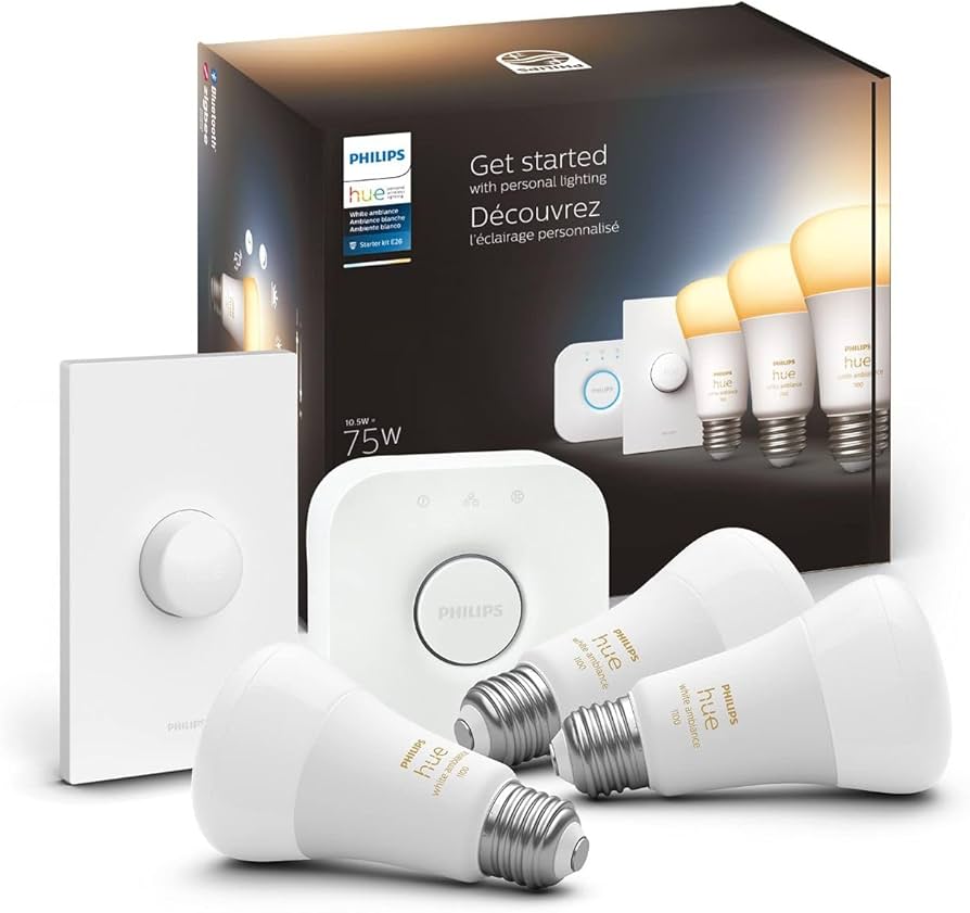 Amazon.com: Philips Hue White Ambiance Base Lumen (60W) Smart