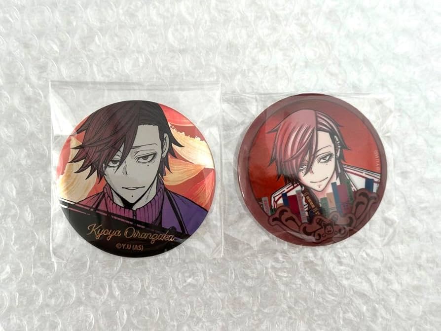 Amazon | 桃源暗鬼 メタリック缶バッジ ブックストア 花魁坂京夜