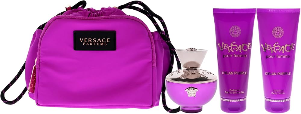 Amazon.com : Versace Pour Femme Dylan Purple 4 Pcs Gift Set