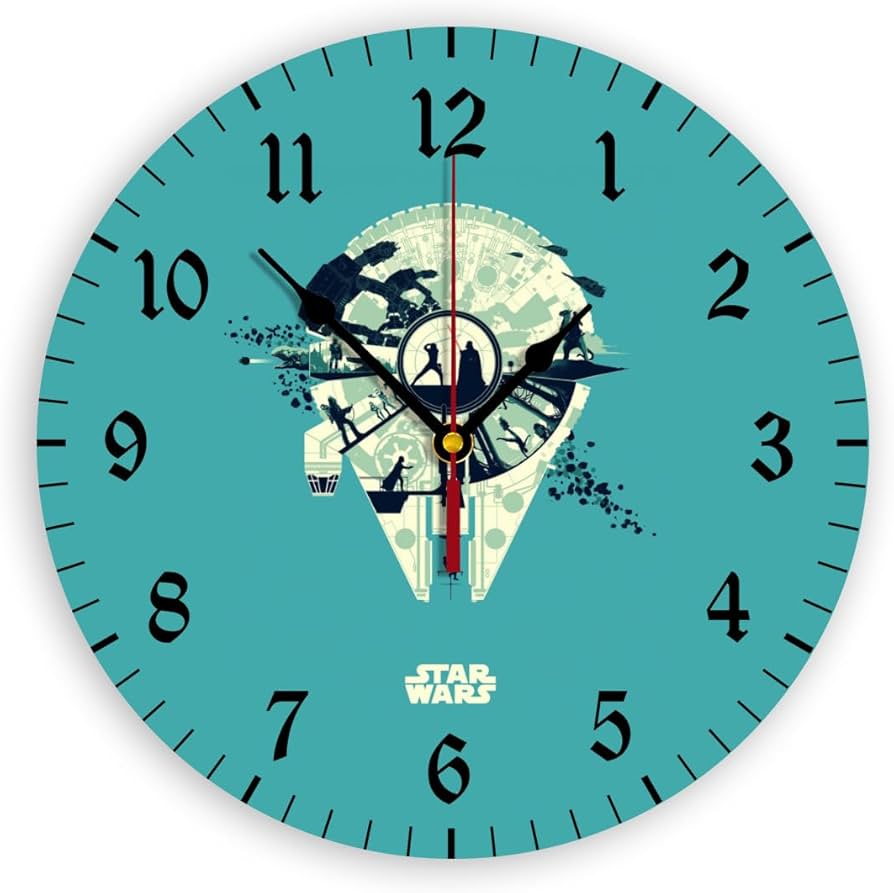 Amazon.co.jp: 掛け時計 スターウォーズ 壁掛け時計 丸型 フレームレス