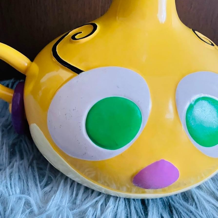 Amazon.co.jp: ハクション大魔王 アクビちゃん ツボ 壺 花瓶 黄色 陶器