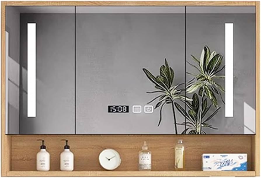 Amazon.co.jp: ミラーキャビネット 洗面所 木製,ミラーキャビネット