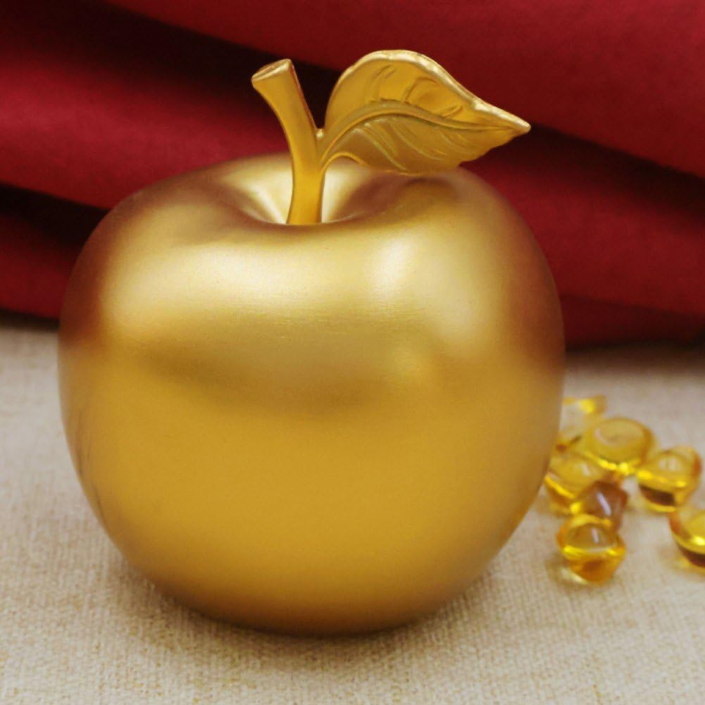 Amazon.co.jp: 真鍮アップル リンゴ 置物 金属リンゴの像 シックな