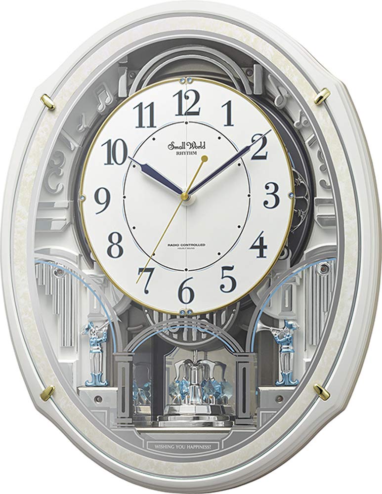 Amazon.co.jp: リズム(RHYTHM) 掛け時計 電波時計 からくり 48曲 童謡