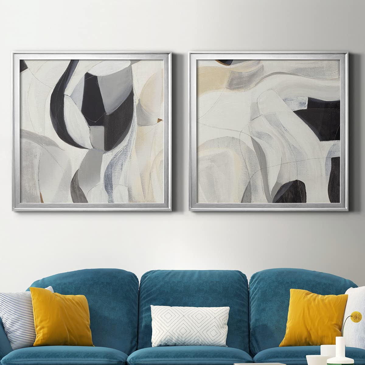 Amazon.co.jp: Premium Gallery シルバーフレーム ウォールアート 装飾