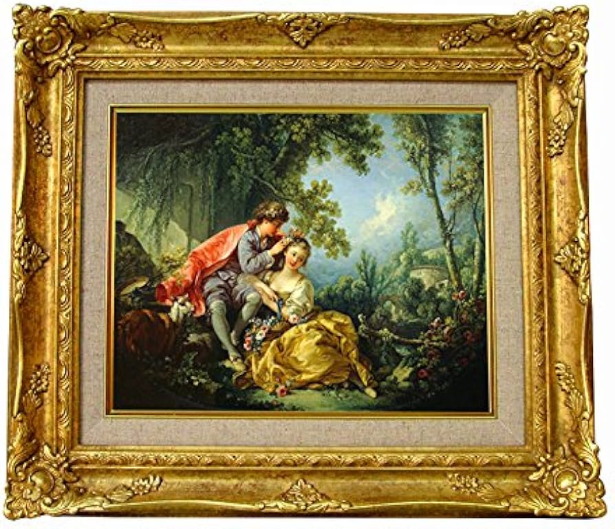 Amazon.co.jp: 世界の名画 フランソワ ブーシェ 四季－春 ジクレー