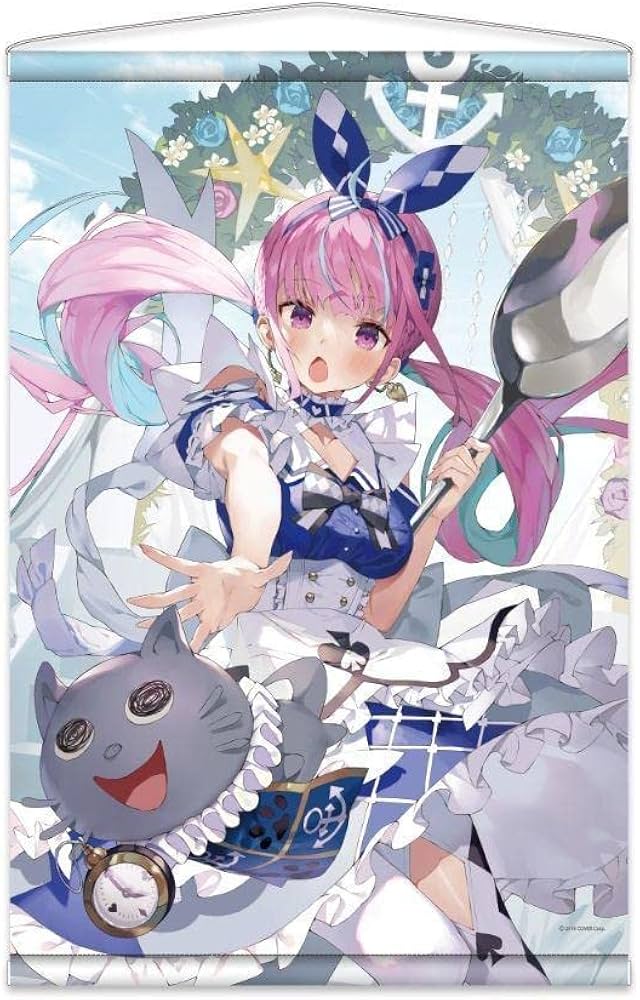 Amazon.co.jp: 湊あくあ あくあ色 in わんだ?☆らんど B2タペストリー