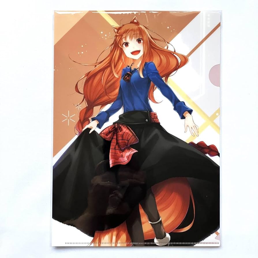 Amazon.co.jp: 狼と香辛料 ホロ A4 クリアファイル 電撃文庫 30周年