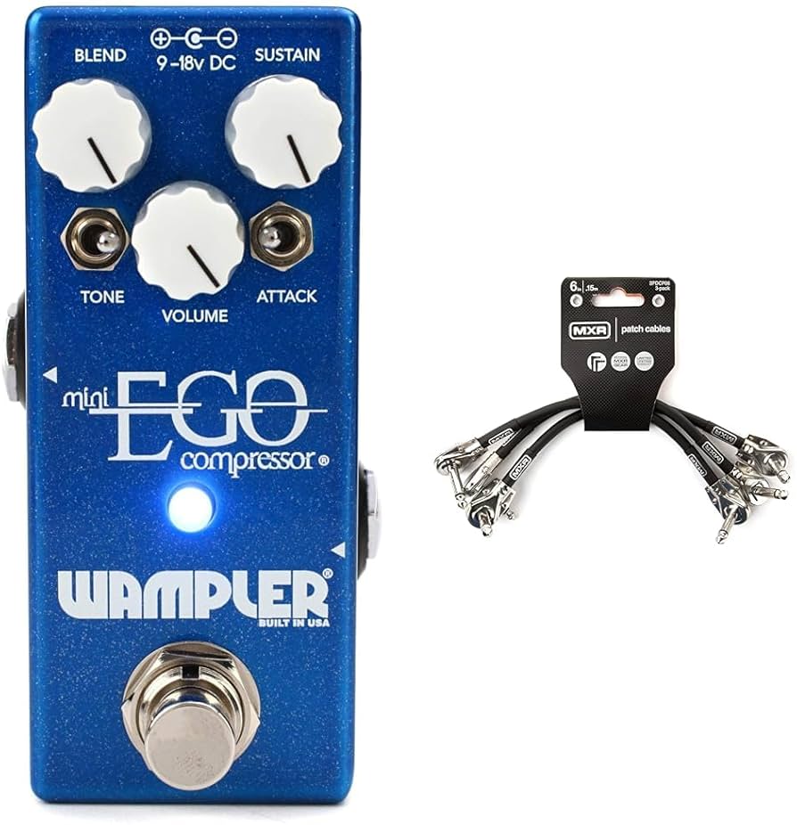 Amazon.com: Wampler Mini Ego Compressor Guitar Pedal and MXR 3