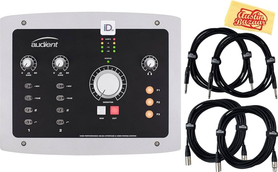 Amazon.com: Audient iD22 10-In 14-Out Audio Interface Bundle with