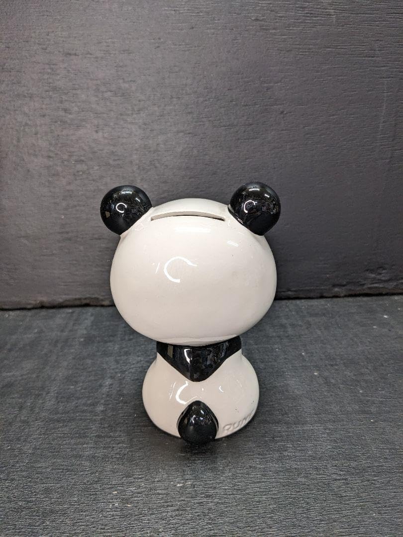 Amazon.co.jp: レア内藤ルネ RUNE パンダ 花貯金箱 レトロ 陶器な 当時