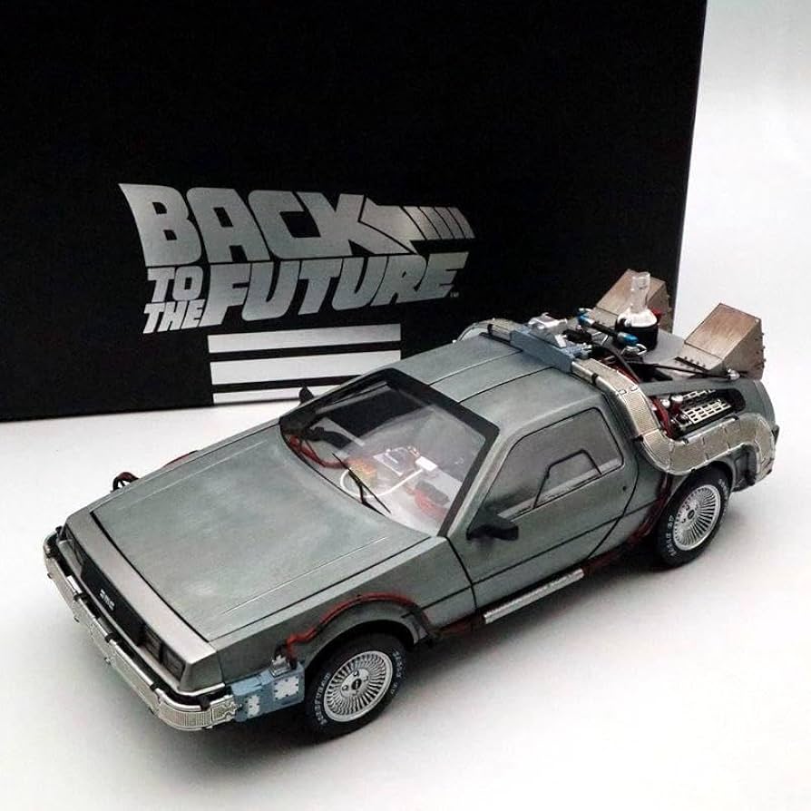 Amazon.co.jp: ミニカー 1/18 バックトゥザフューチャー デロリアン