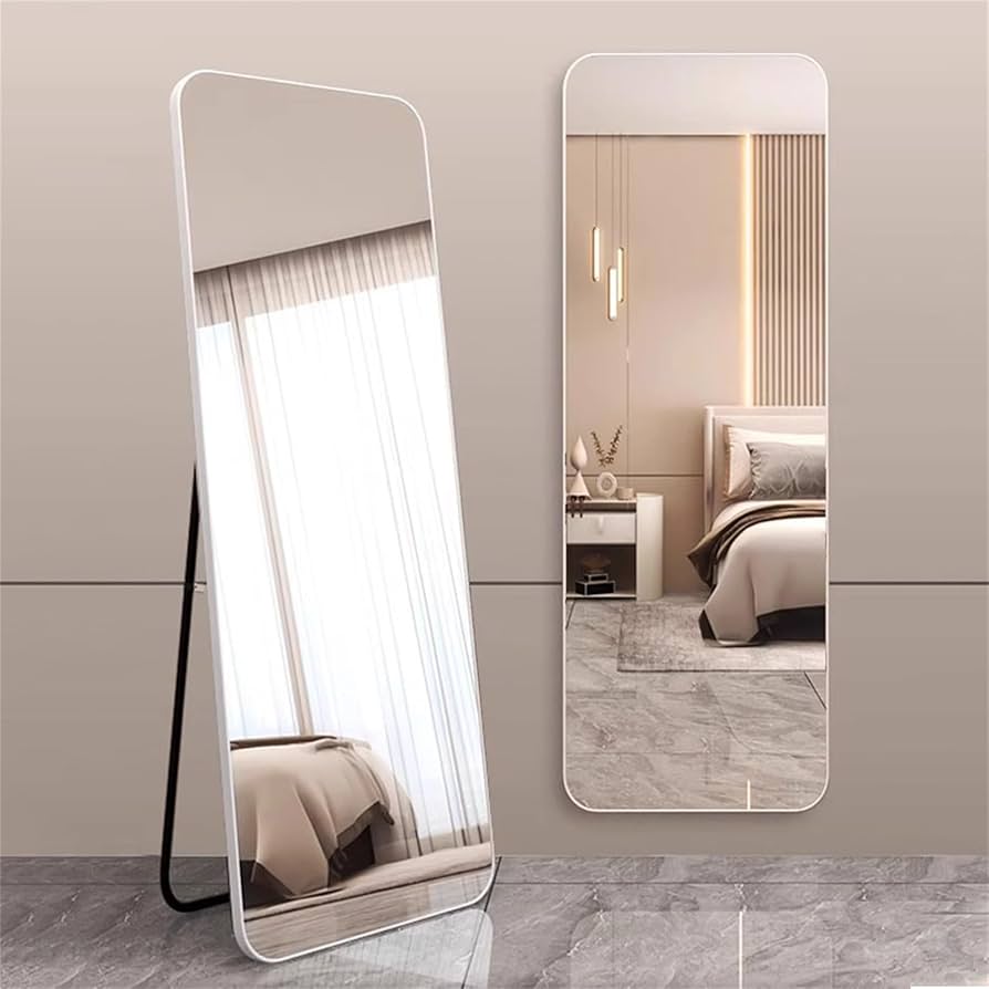 Amazon.co.jp: WISDHM 全身鏡 2way 姿見鏡 壁掛け スタンドミラー 幅