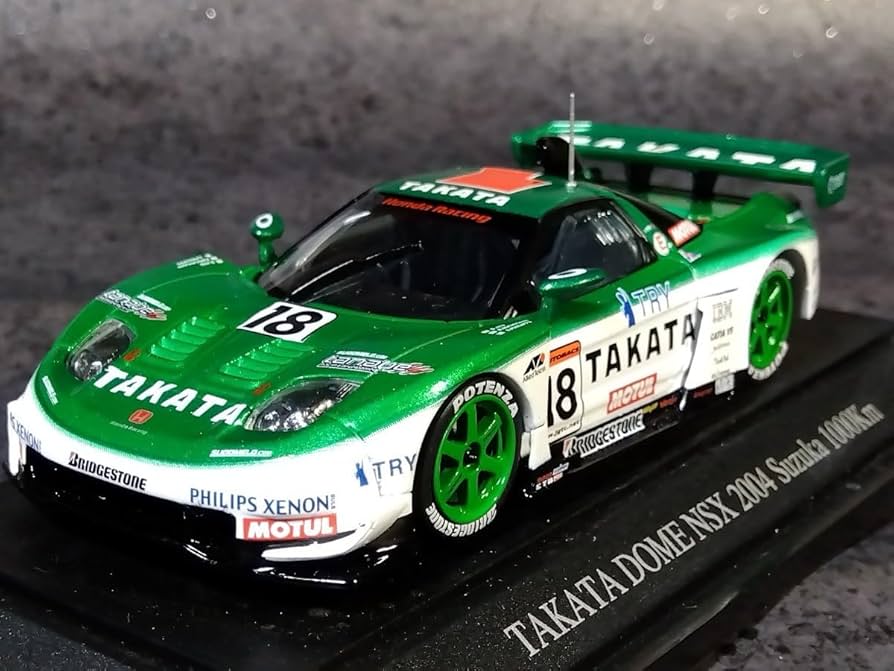 Amazon | エブロ 1/43 タカタ 童夢 NSX 2004年 鈴鹿1000km 優勝車仕様