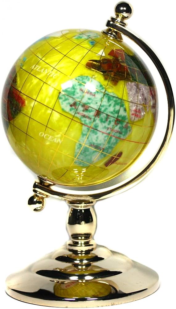 Amazon.co.jp: 【石流通センター】【インテリア】天然石地球儀 約80mm