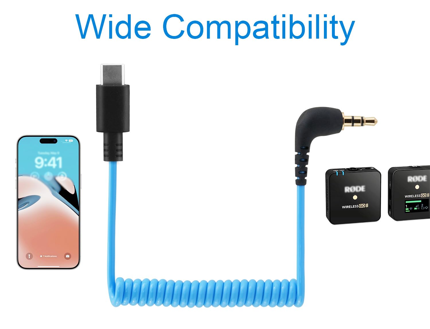 Amazon.com: JCMOYUTY Mic Adapter for Rode Wireless GO 2 / GO II