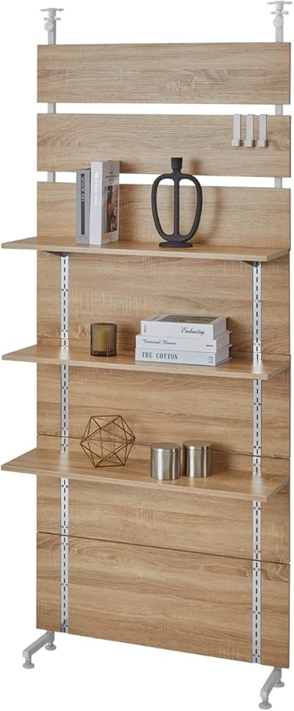 Amazon｜LOWYA ロウヤ パーテーション つっぱり棚 壁面収納 間仕切り