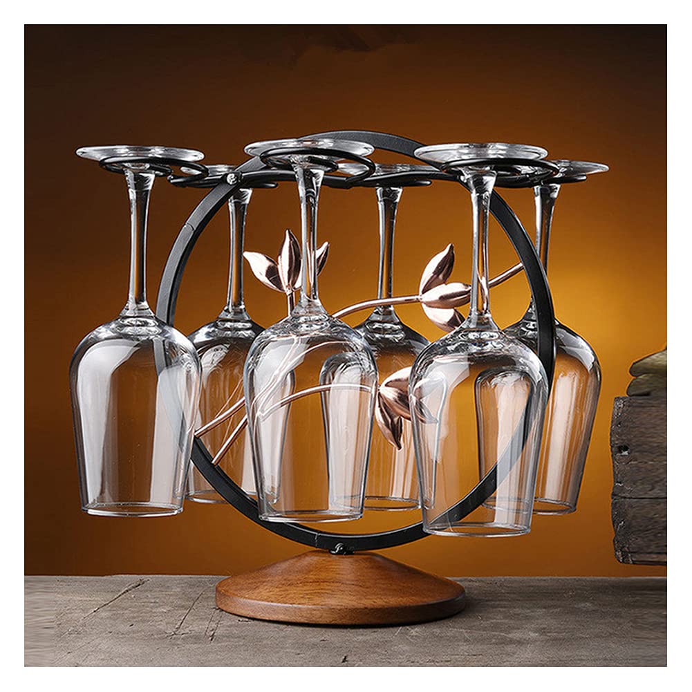 Amazon｜卓上ワイングラスハンガー 、アンティーク風 逆さ吊り下げ