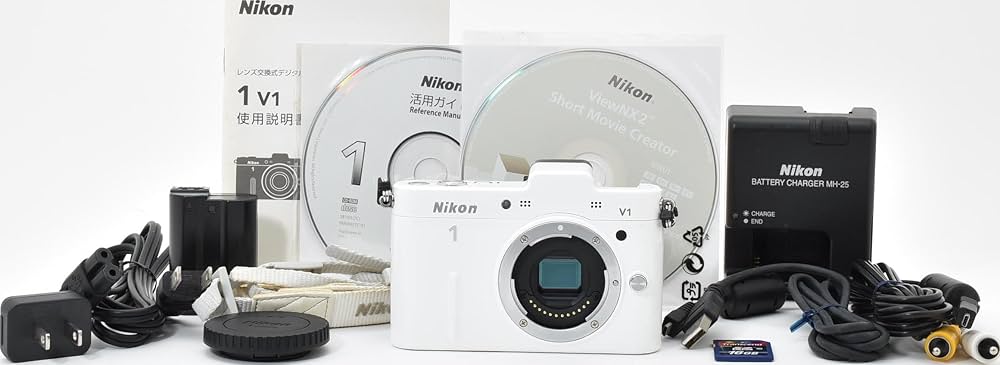 Amazon | Nikon 1 V1 ボディ ホワイト | ミラーレス一眼 通販