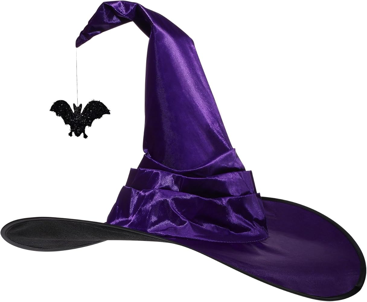 Amazon.com: ICYANG Halloween Witch Hats, Purple Witch Hat for