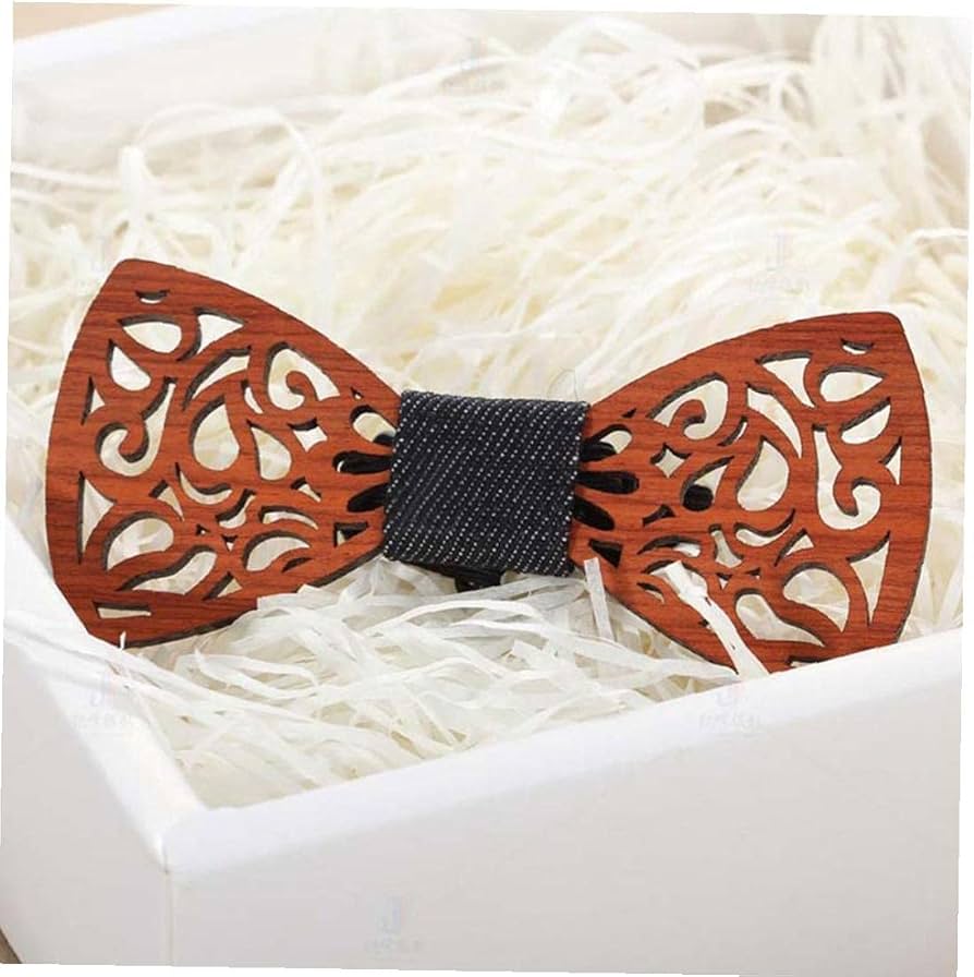 Amazon.co.jp: メンズ 木製蝶ネクタイ 天然木 手作り 木製 調整式蝶