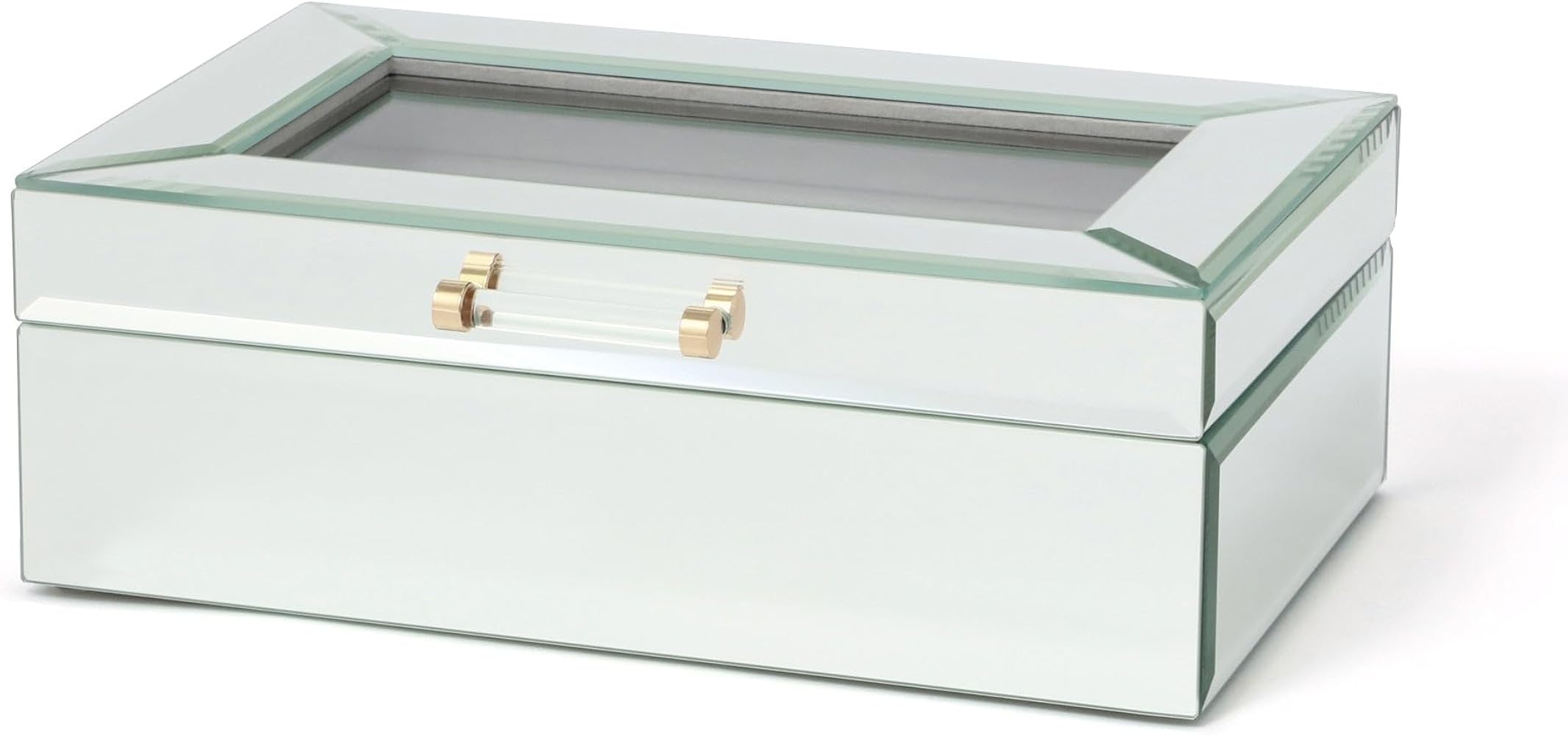 Amazon.co.jp: Francfranc フランフラン ミラー ジュエリーボックス L