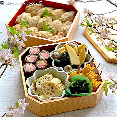 Amazon｜重箱 3段 隅切内朱 6.5寸 秋田杉大館工芸｜重箱 オンライン通販