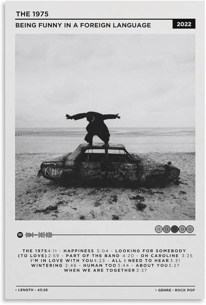 Amazon.co.jp: MEETJE The 1975 アルバムポスター - 外国語で面白い