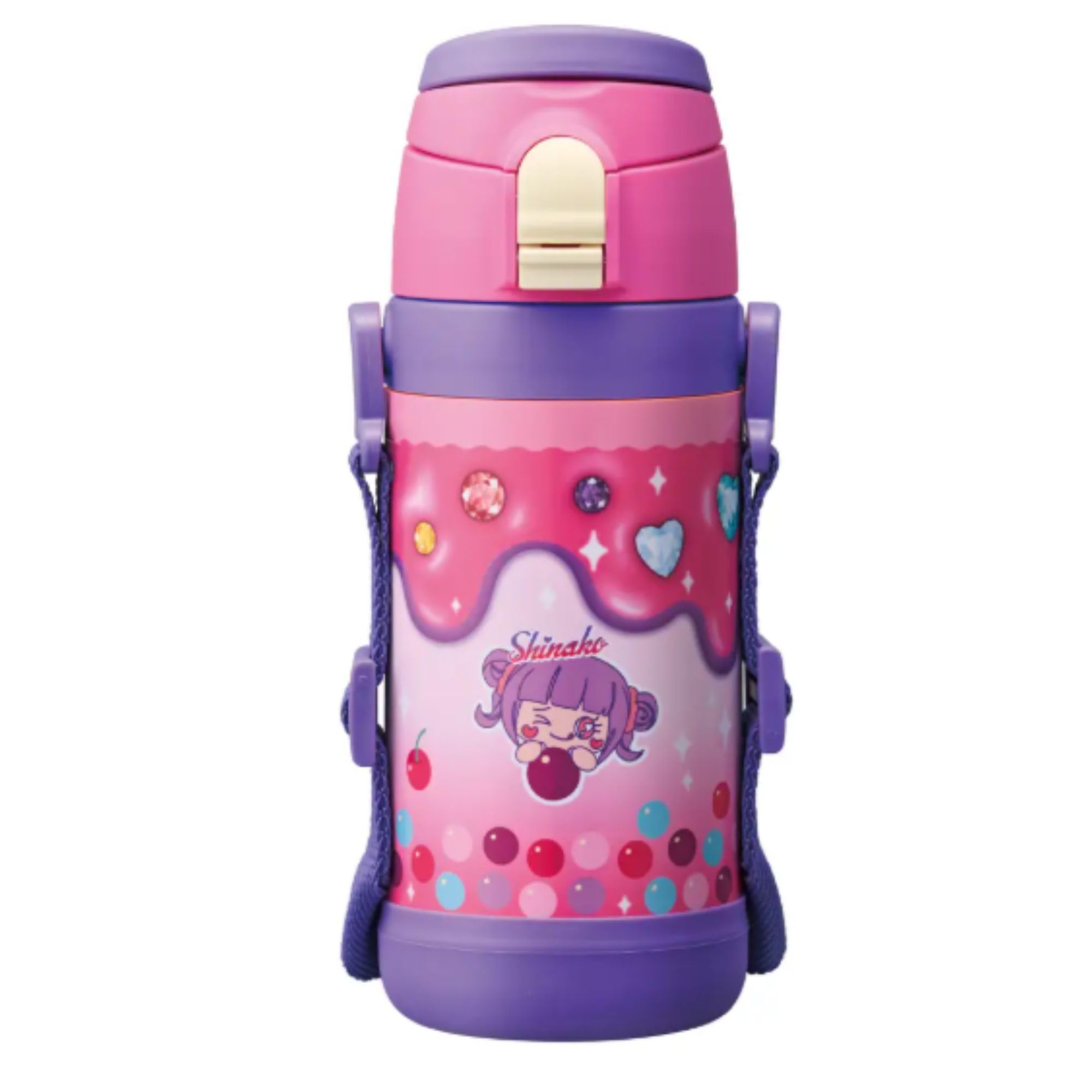 Amazon | ドウシシャ しなこちゃん 450ml 水筒 そこまで洗える3WAY