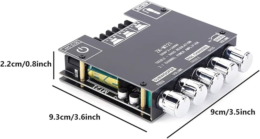 Amazon.co.jp: オーディオアンプ カーアンプ ZK-MT21 CS8673E 2.1