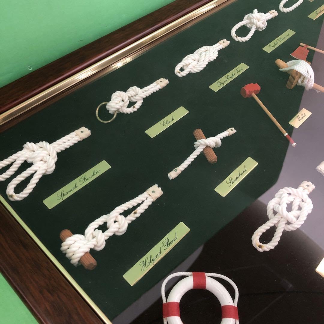 Amazon.co.jp: M1972 ロープノット額 ロープノットボード マリン 壁