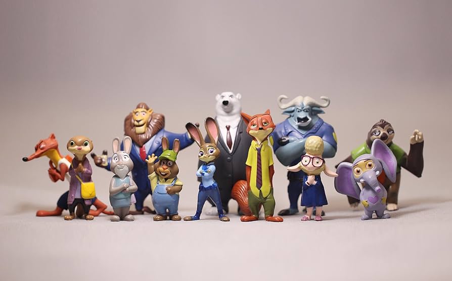 Amazon.co.jp: Zootopia ジュディ ホップス & ニック・ワイルド 置物
