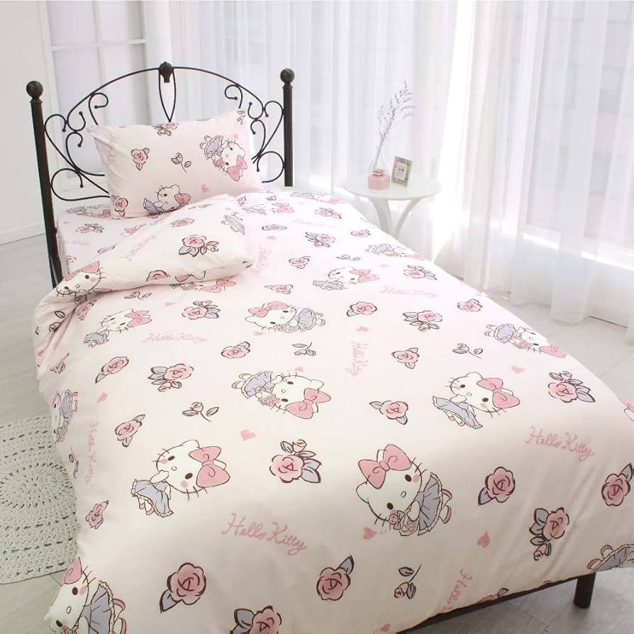 Amazon｜サンリオ(SANRIO) ハローキティ 布団カバー3点セット シングル
