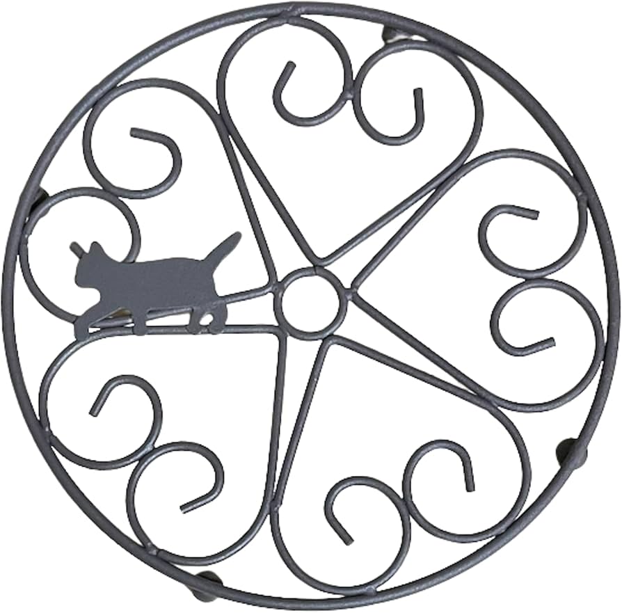 Amazon｜tallnext 鍋敷き なべしき 猫ちゃん鍋敷き 直径18センチ｜鍋