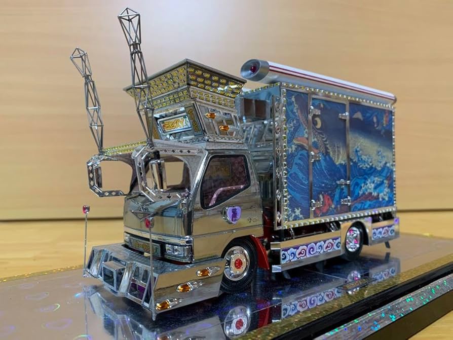 Amazon.co.jp: デコトラプラモデル ミセスY 完成品 沙弥嘉丸水産