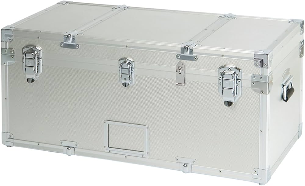 Amazon｜【コンテナ L型 掛け金付 KL-1】 アルミトランク/アルミ