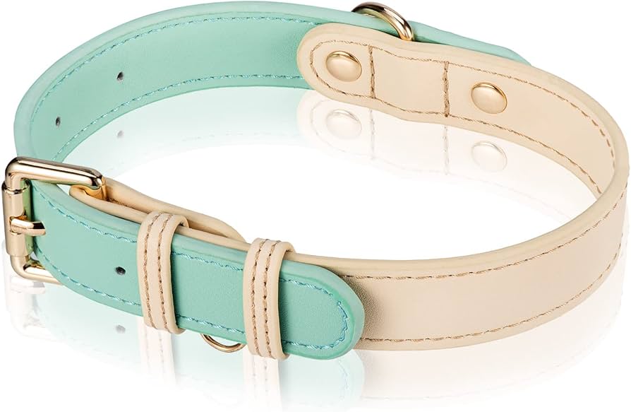 Amazon | AKAGIICHI 犬 首輪 革 犬の首輪 小型、中型、大型犬用首輪 本