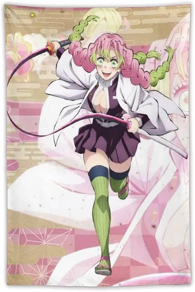 Amazon.co.jp: 鬼滅の刃 恋柱 甘露寺蜜璃 かんろじみつり タペストリー