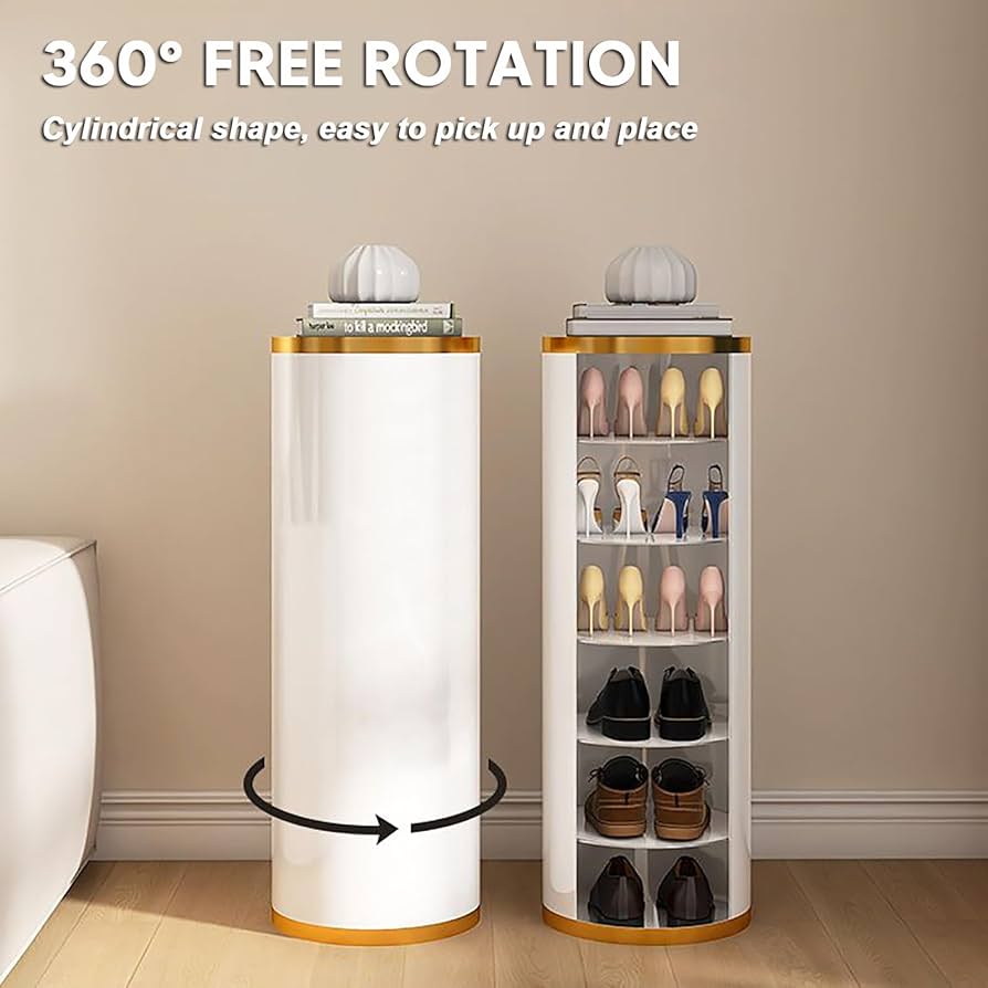 Amazon｜FZYUAN 扉なしシューズボックス 360度回転 自由で永続的な下駄