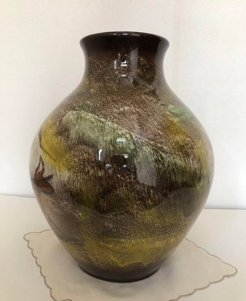 Amazon.co.jp: SEYEI LASCAUX 大型花瓶 ラスコー 瀬栄陶器 花瓶 レトロ