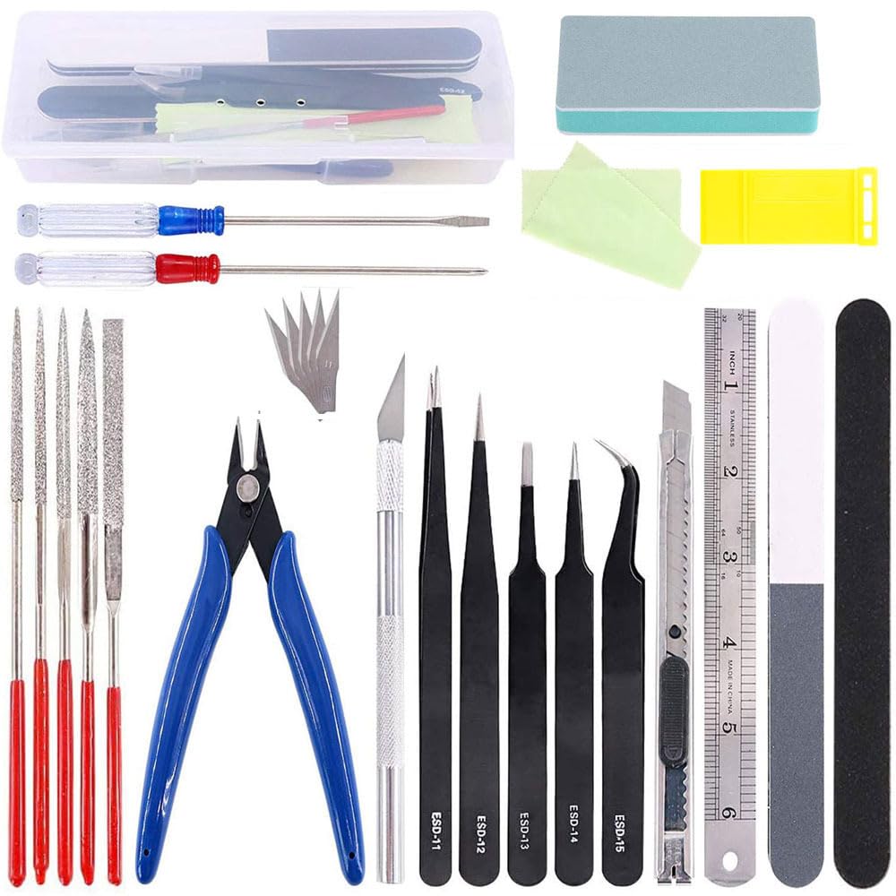 Amazon | プラモデル用工具 初心者向き 22点セット モデルツールキット