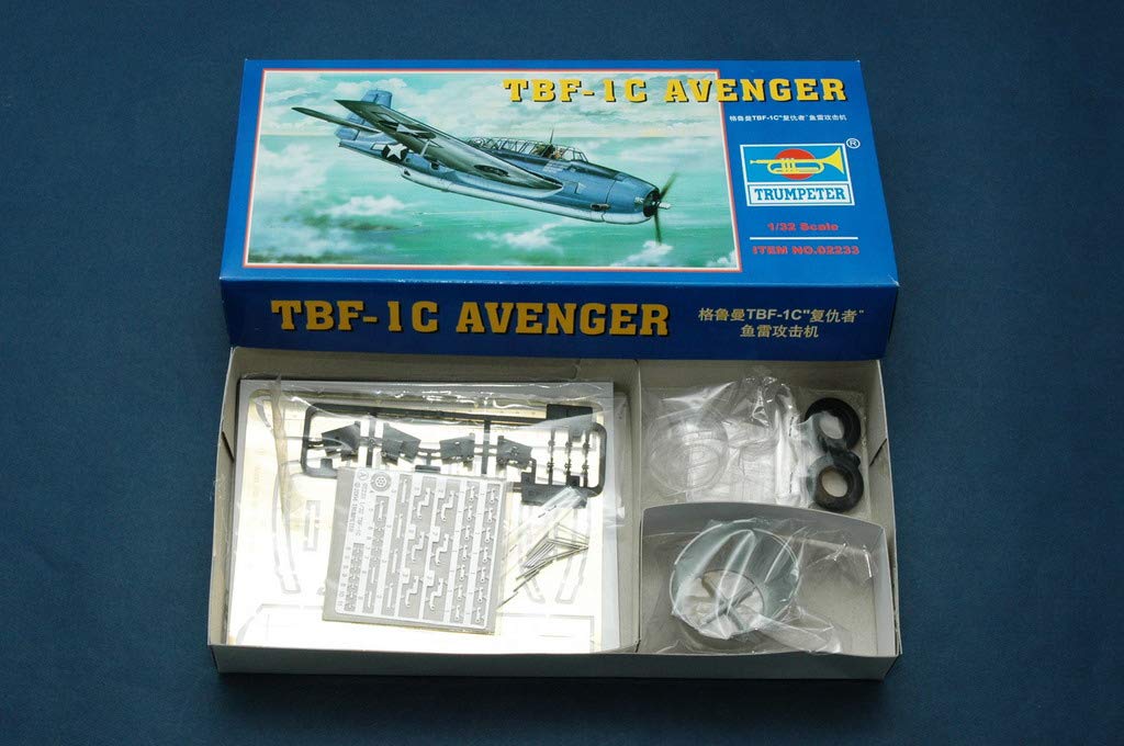 Amazon.com: Trumpeter 1/32 TBF1C Avenger Aircraft : Arts, Crafts