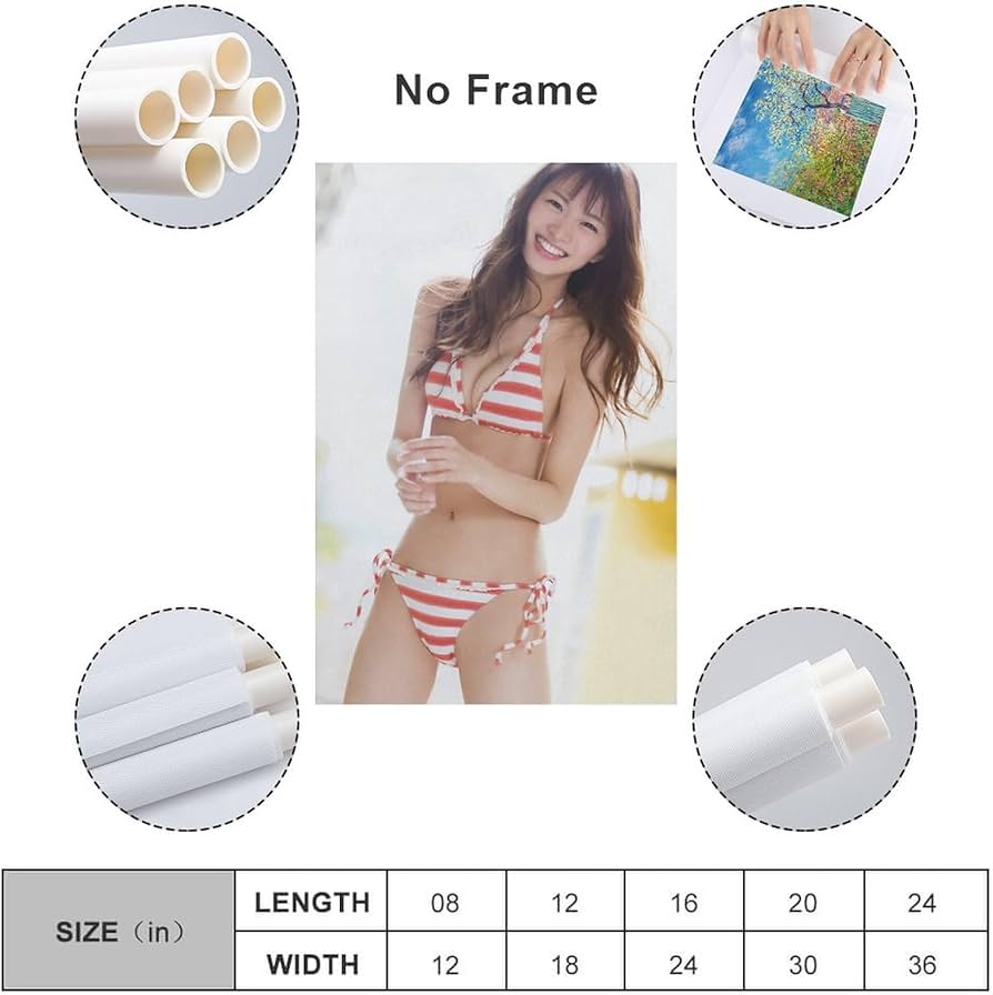 Amazon.co.jp: 岡崎紗絵グラビア水着画像写真のポスター アートパネル