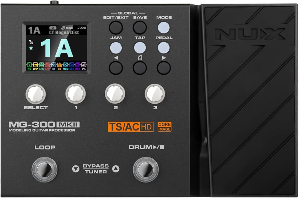 NUX | MG-300 mkII Pedale multi-effetti per chitarra | Modellazione