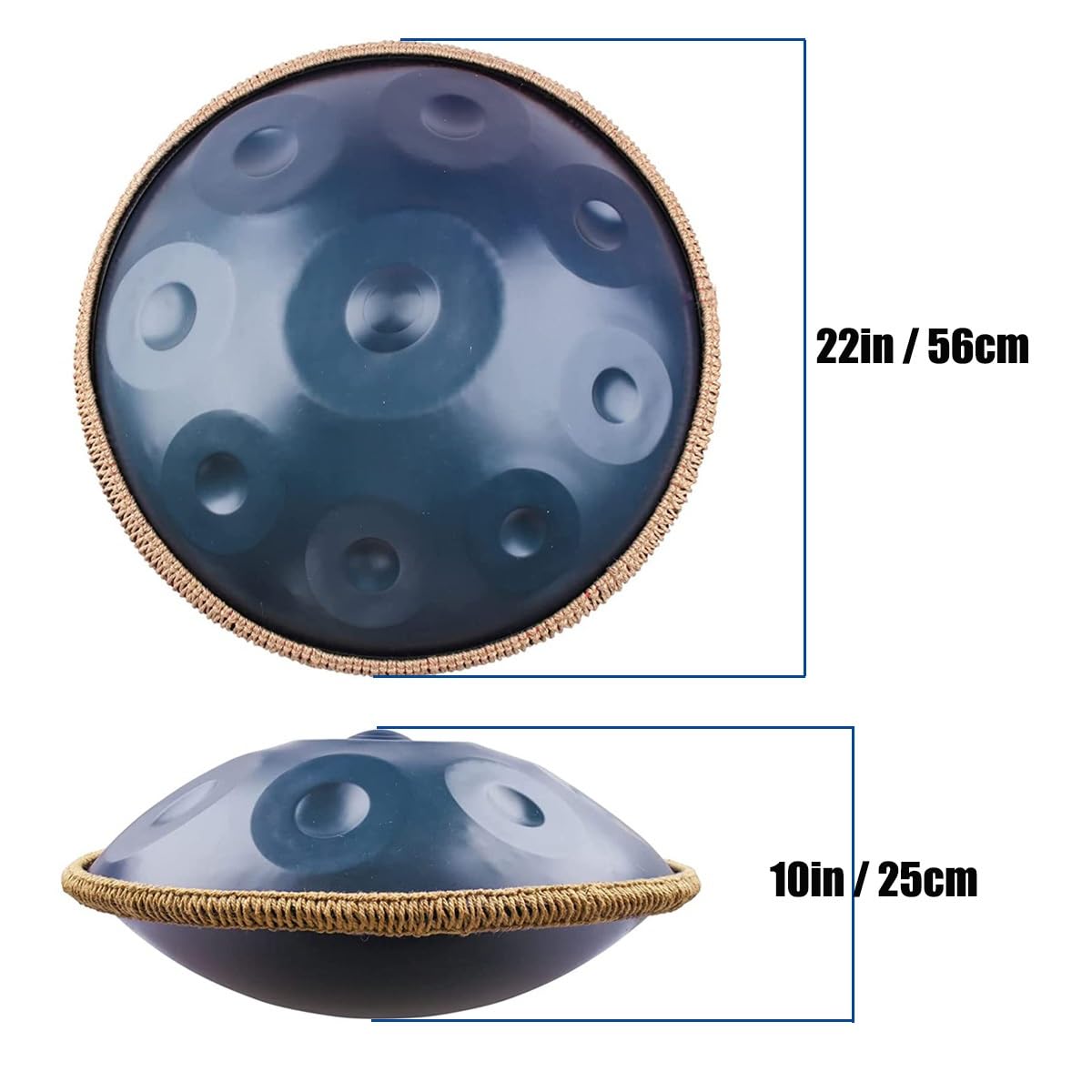 Amazon.co.jp: ハンドパンドラム楽器、ハンドパン ニ短調 9音/10音/12