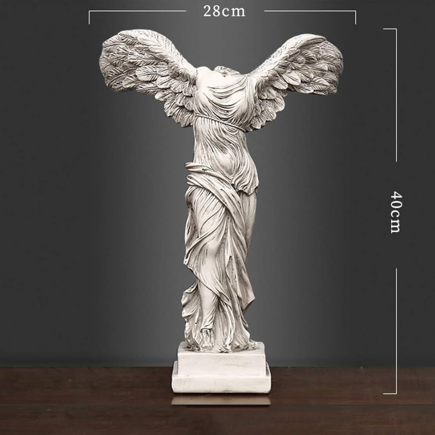 Amazon.co.jp: サモトレスの勝利の置物彫刻、ギリシャの女神像像、翼の