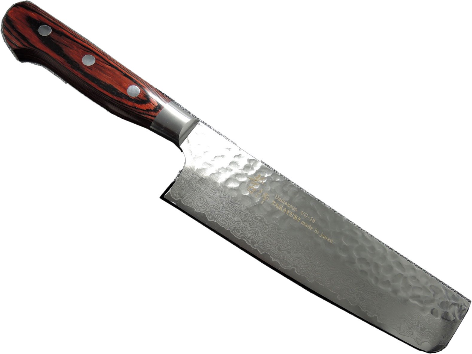 Amazon | 堺孝行 槌目ダマスカス VG10割込み 33層 菜切り160mm 07393