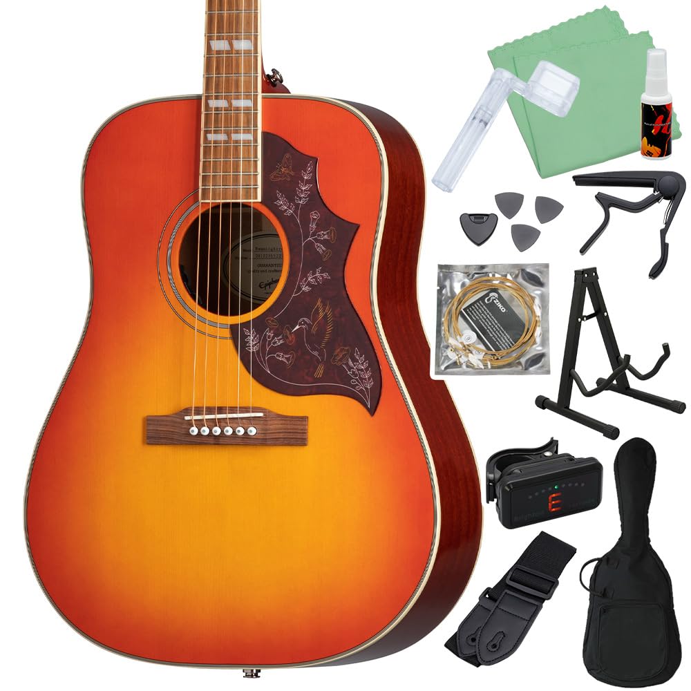 Amazon | Epiphone Hummingbird Studio Faded Cherry Burst
