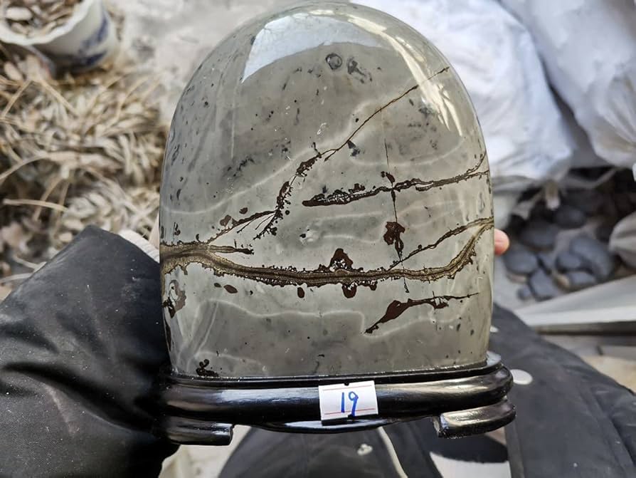 Amazon.co.jp: 草花石 自然石 天然石 超 置物 鑑賞石 飾り石 冬