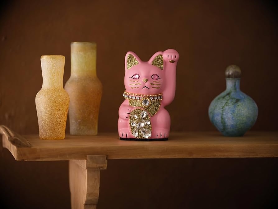 Amazon.co.jp: ご縁猫 ジュエリーキャット(S-SIZE ピンク Pink）左手